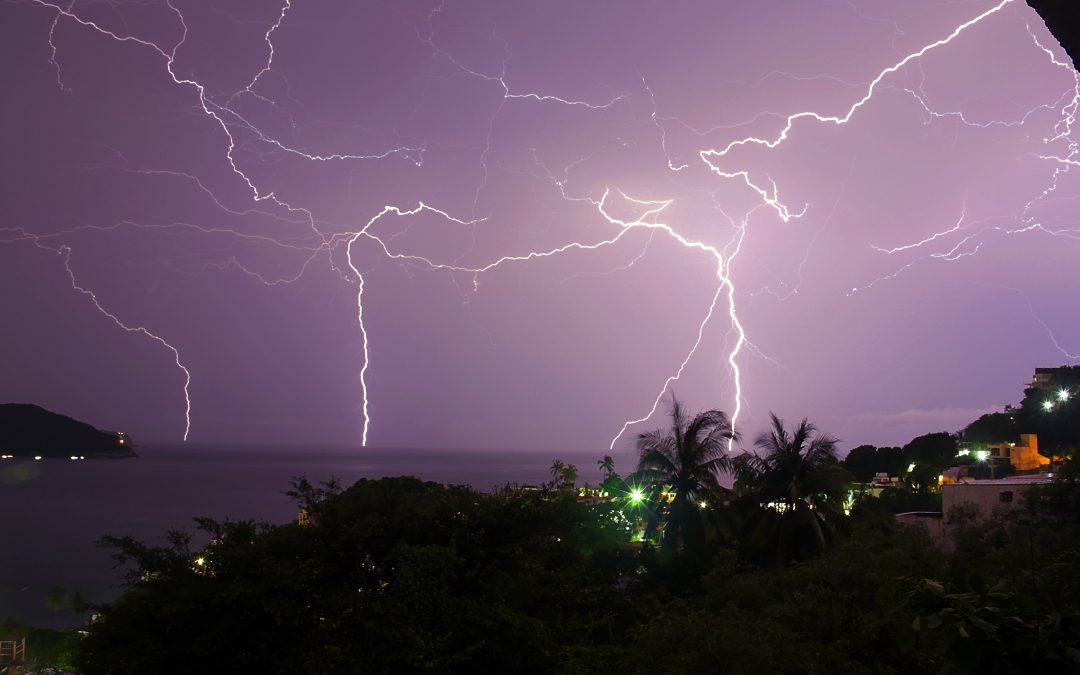 Thunder storm in Acapulco